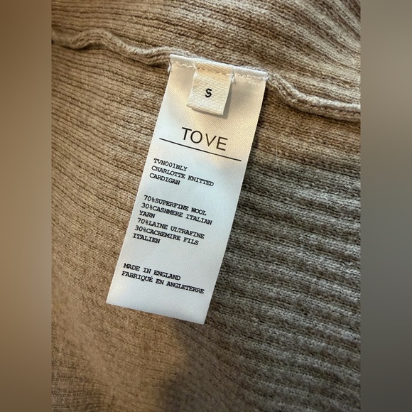 TOVE Charlotte Knitted Cardigan Barley - Picture 10 of 10